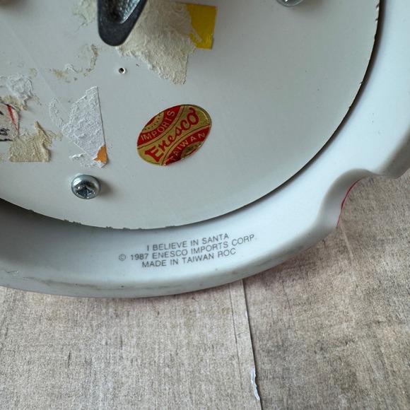 Vintage 1987 Enesco I Believe in Santa Music Box WORKS Christmas - Picture 4 of 5